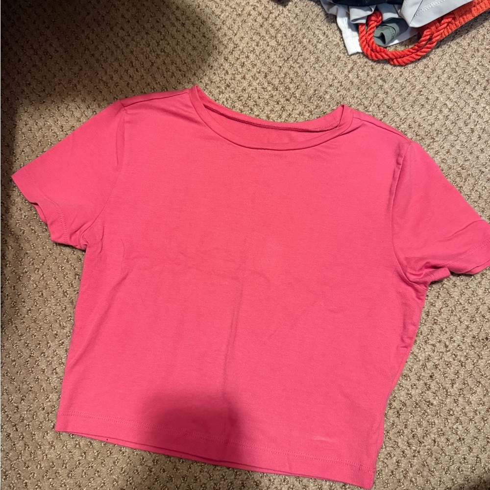 Pink baby tee